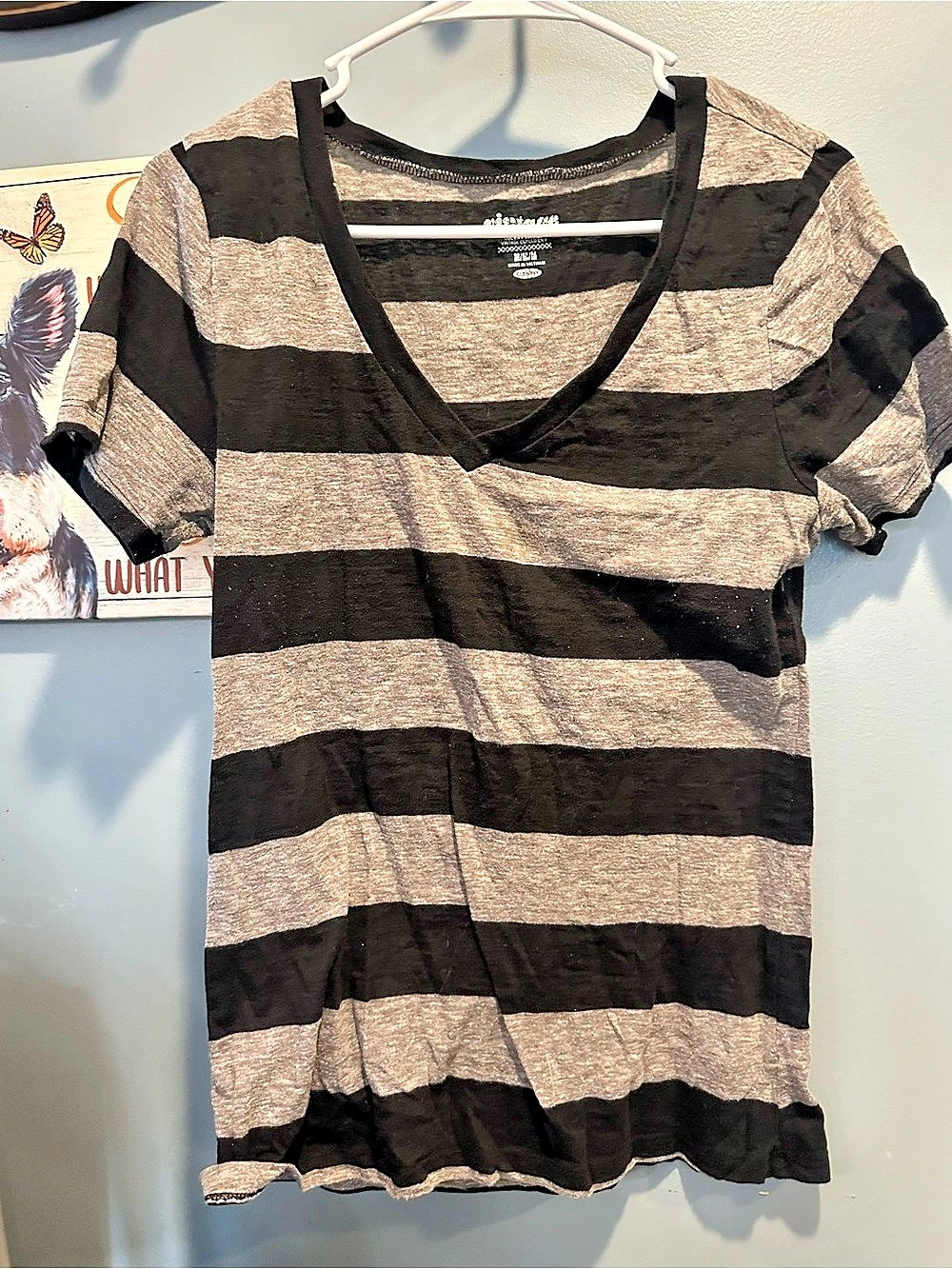 Striped Short Sleeve Tee Size Medium